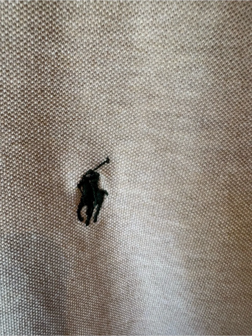 Ralph Lauren Polo Shirt - Light Beige with Green Pony